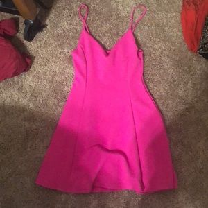Hot pink party dress